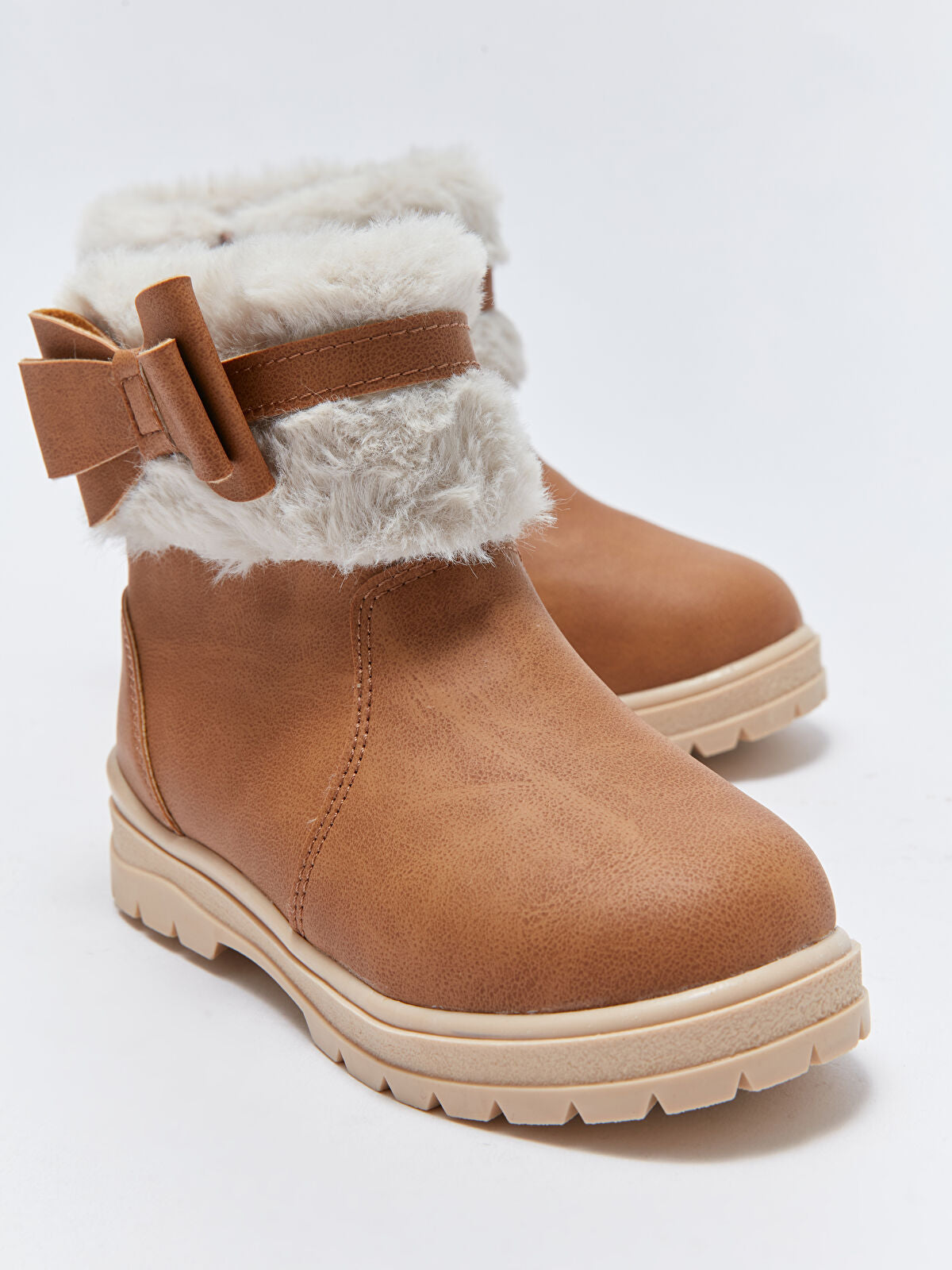 Zipper Detail貂裘 Girls Baby Boot