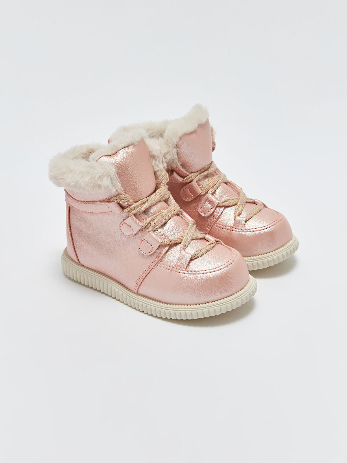 Leather-Look Baby Girl Boot