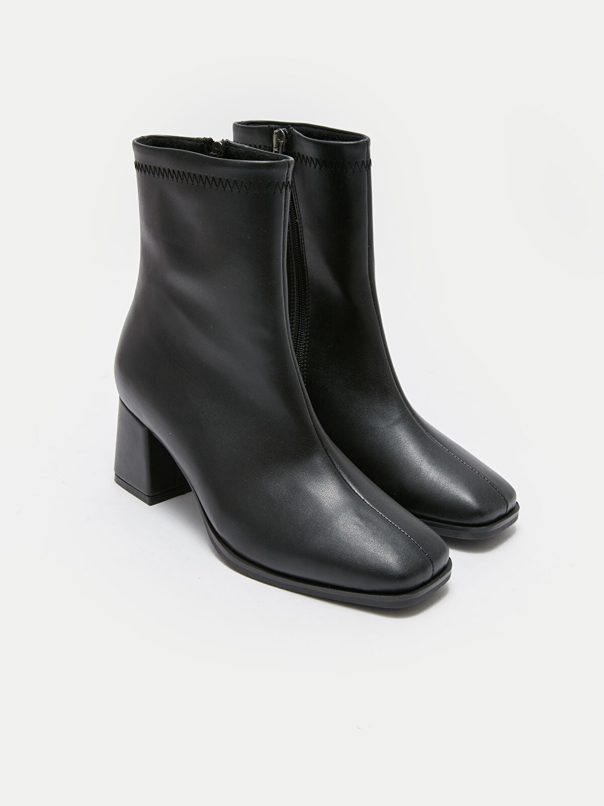 Leather-Look Women's Ankle Boot