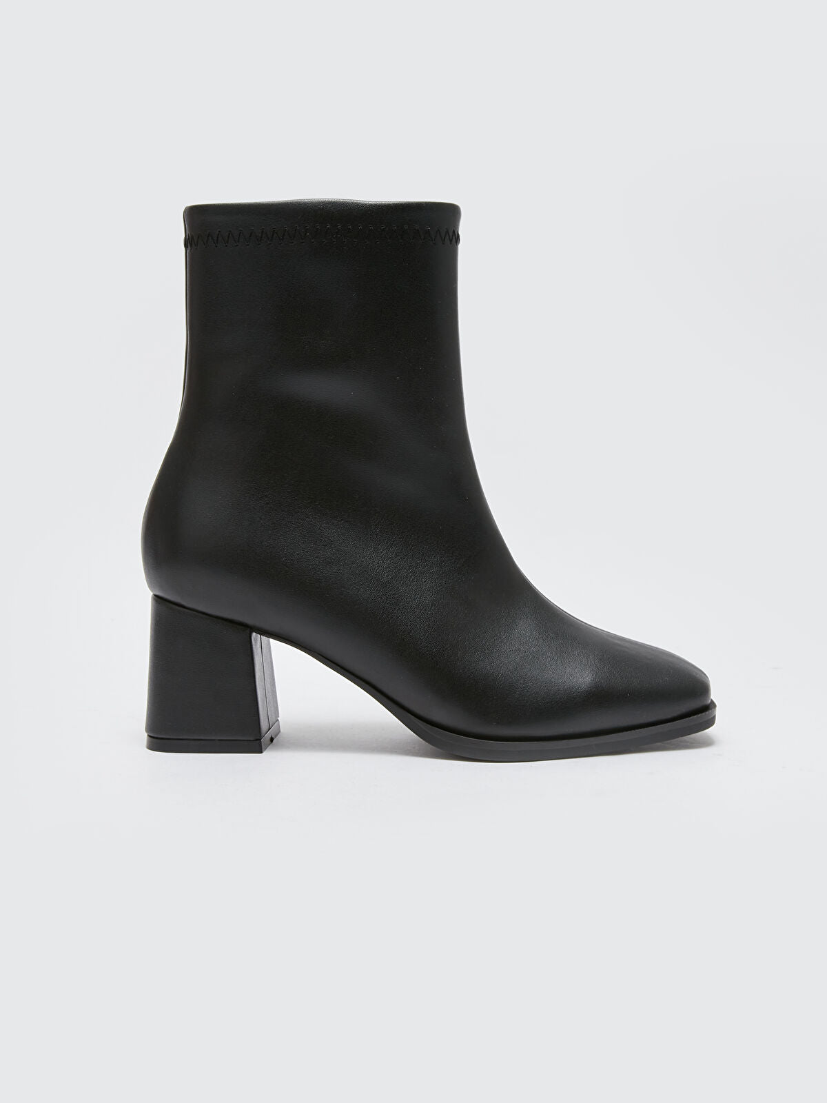 Leather-Look Women's Ankle Boot