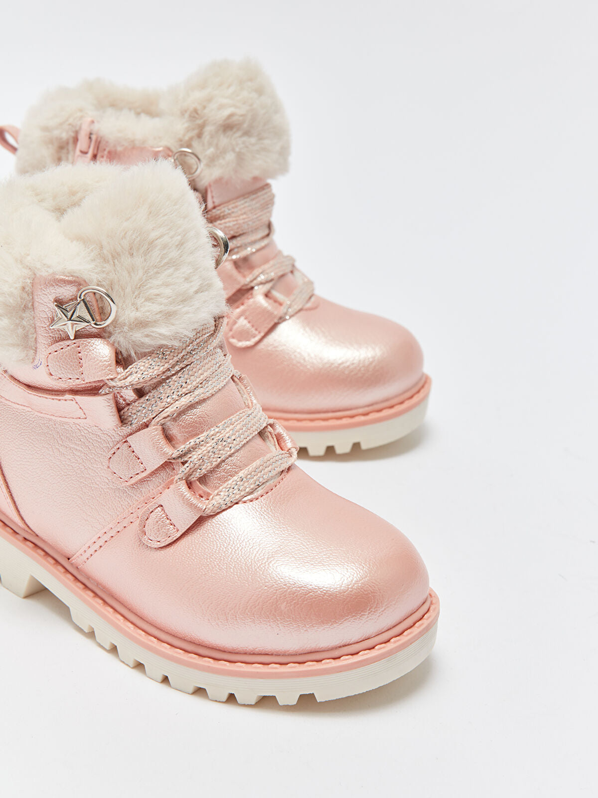 Shiny Leather-Look Girl Child Boot