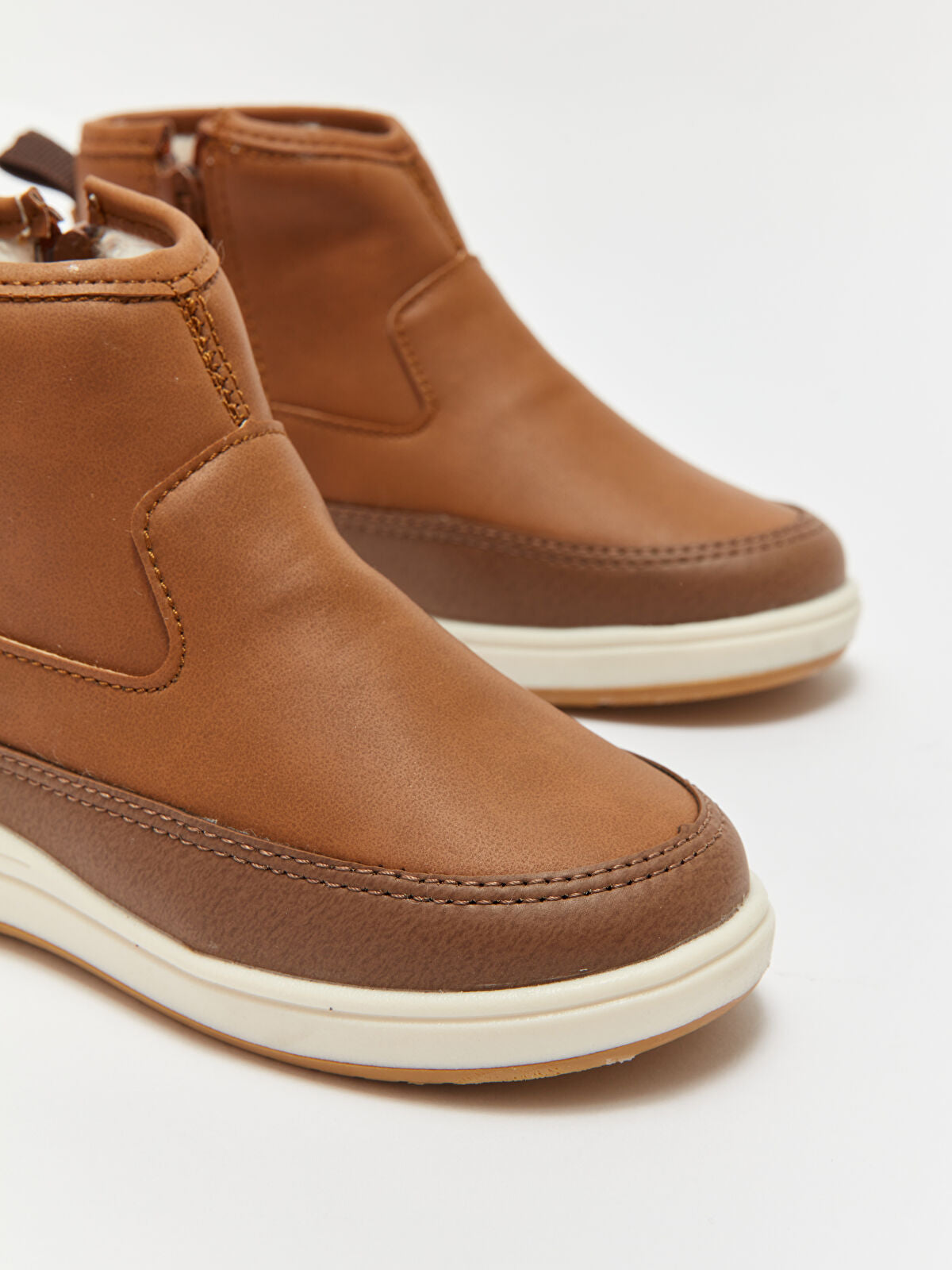 Leather-Look Baby Girl Boot