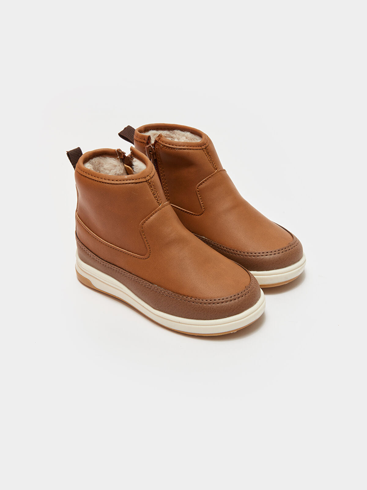 Leather-Look Baby Girl Boot