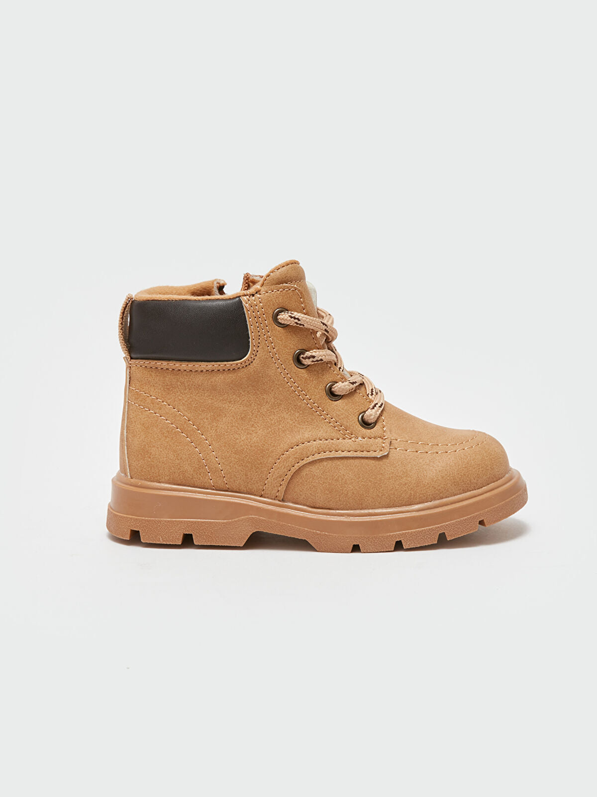 Leather-Look Ankle Boot with Buckle for Toddler Boy