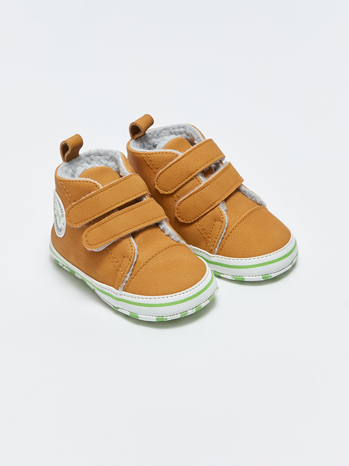 Striped Pre-Walking Toddler Boys' Shoes with Handle