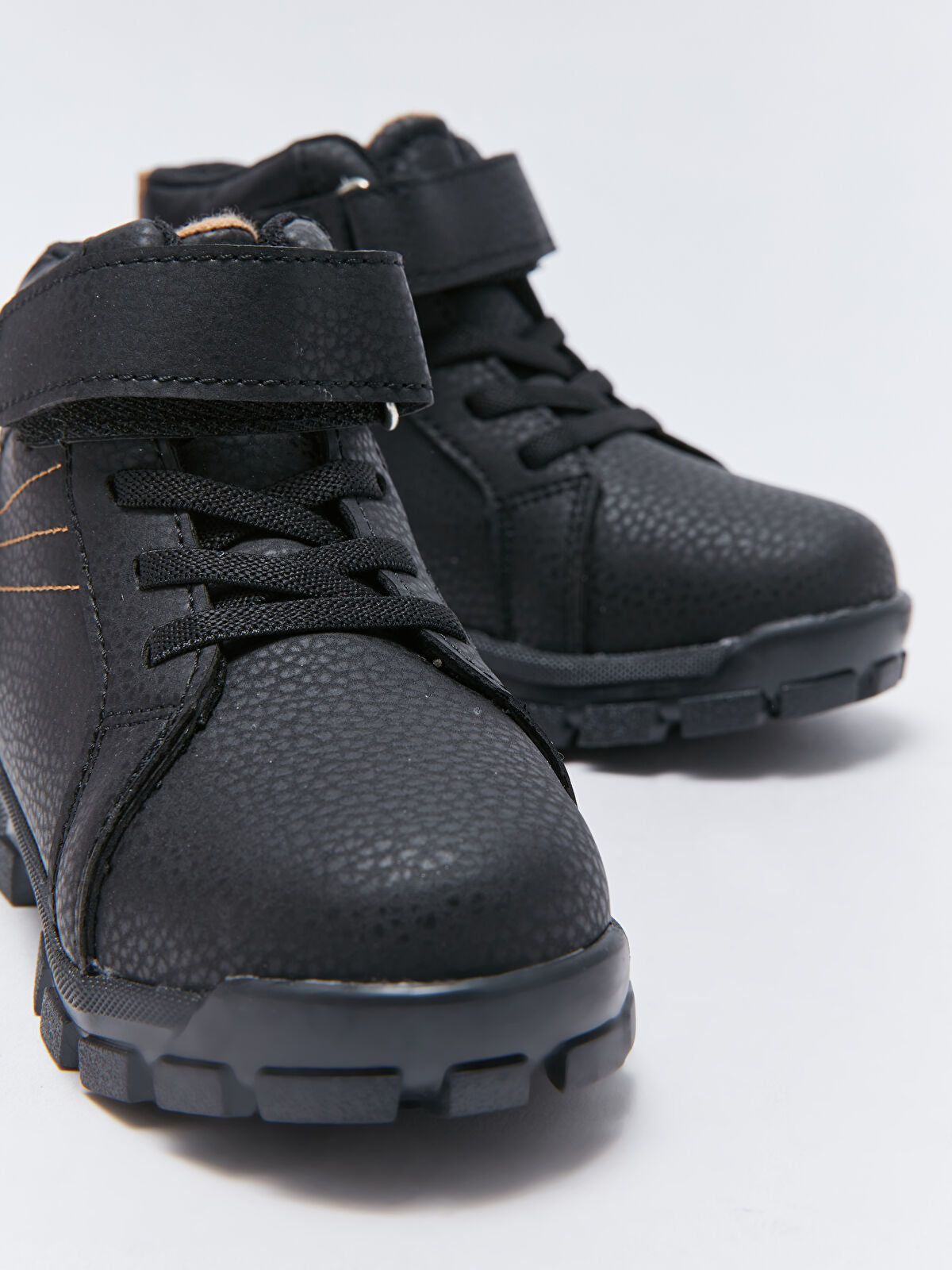 Leather Look Striped Baby Boy Boot