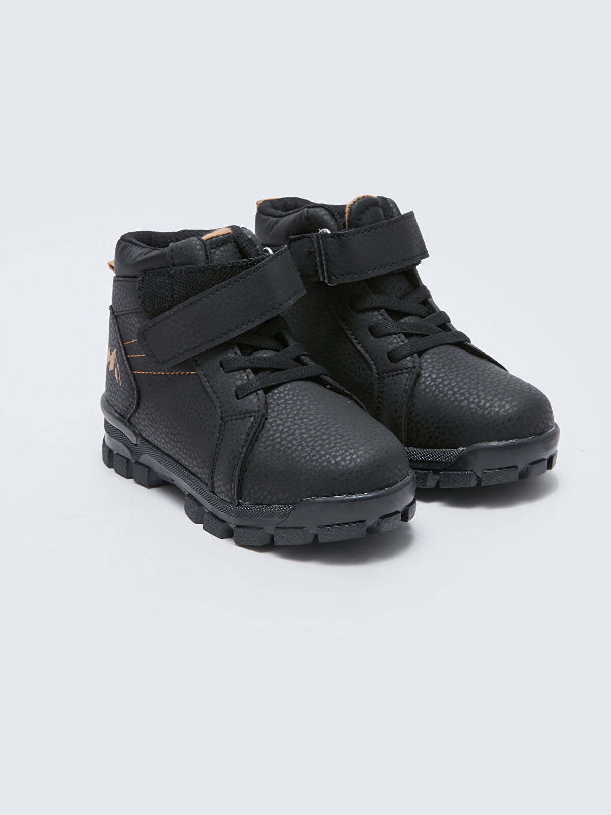 Leather Look Striped Baby Boy Boot