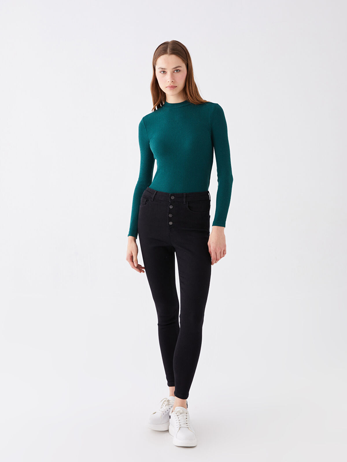 LCW Jeans Black Jupiter Super Skinny Fit Women's Jean Trousers