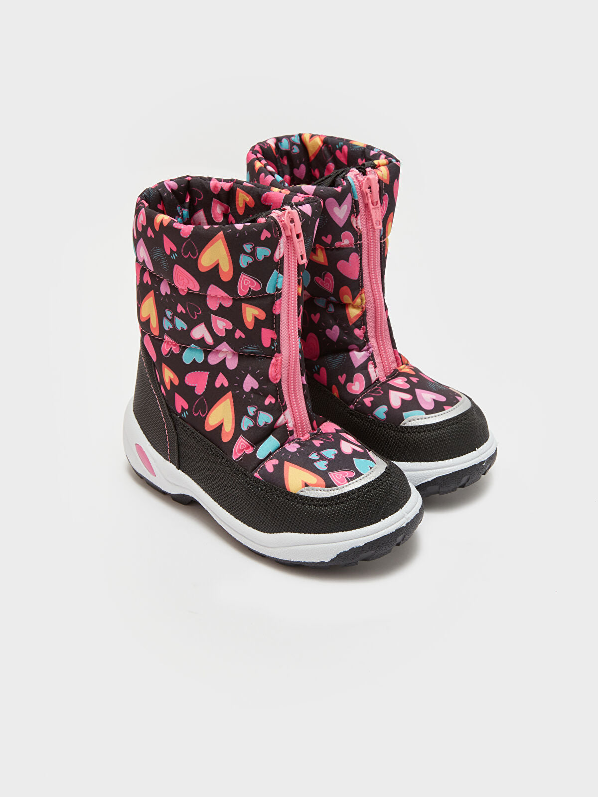 Heart Pattern Girls' Child Winter Boot