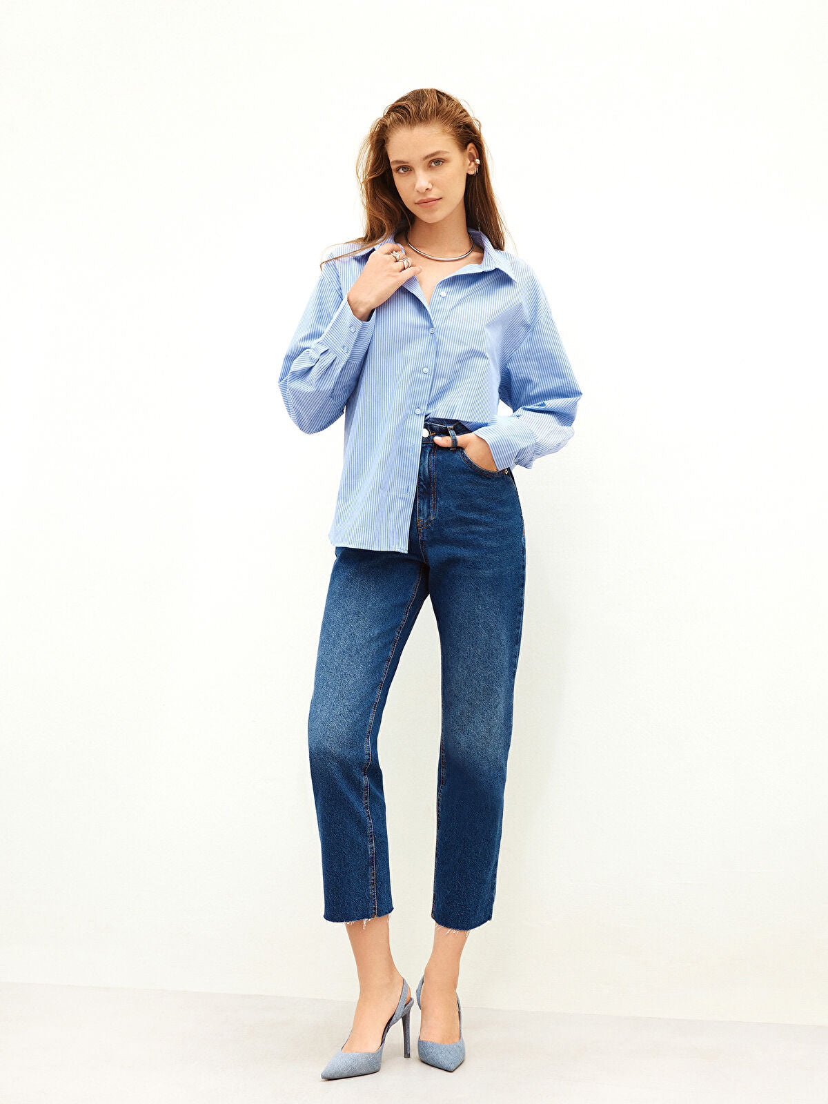Straight Fit Women's Jean Pantalon