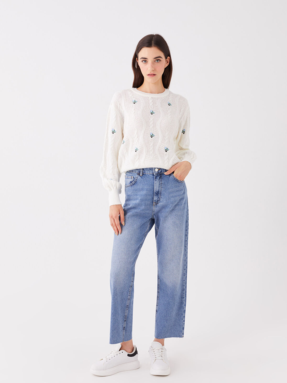 Straight Fit Women's Jean Pantalon