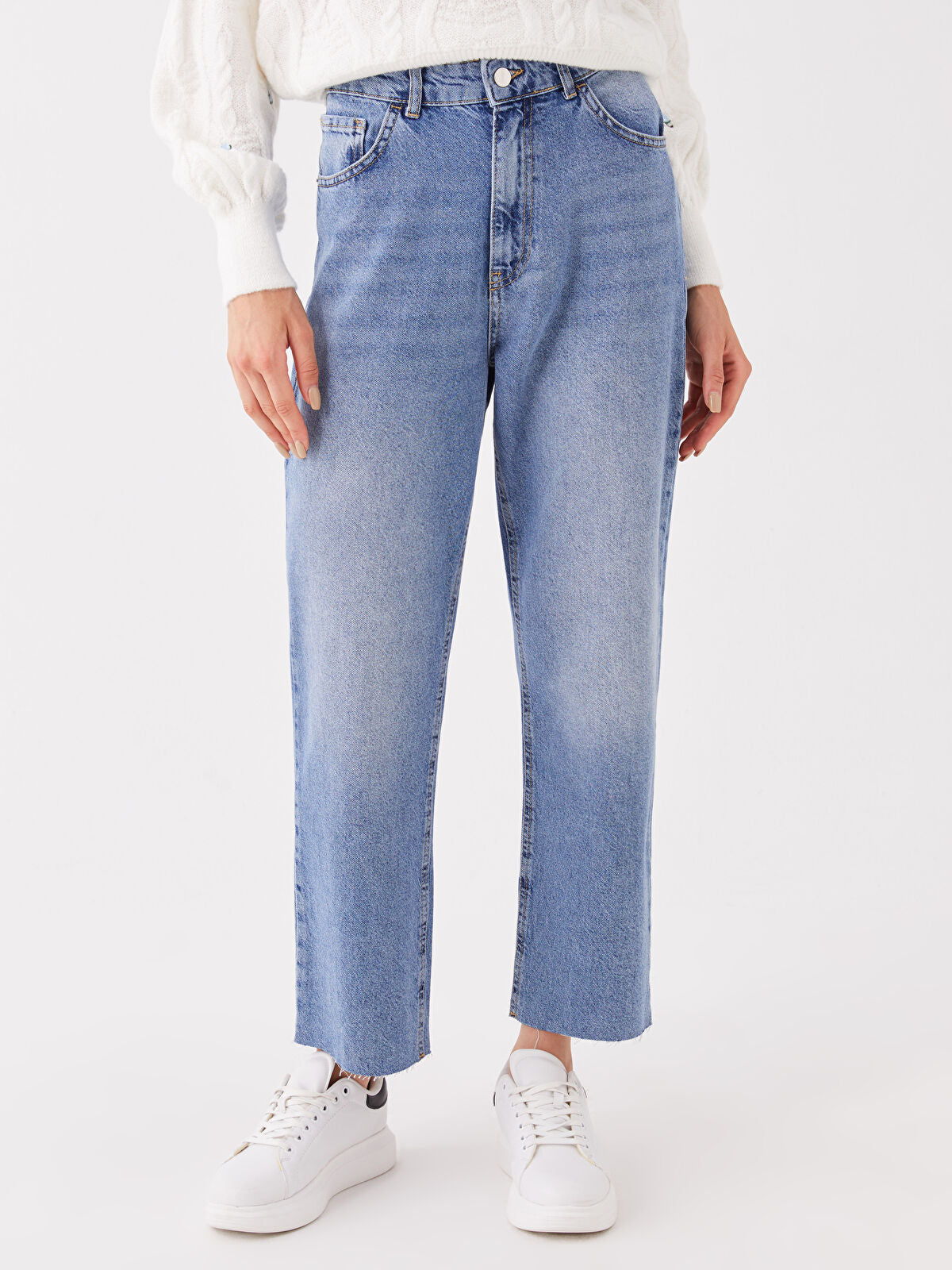 Straight Fit Women's Jean Pantalon