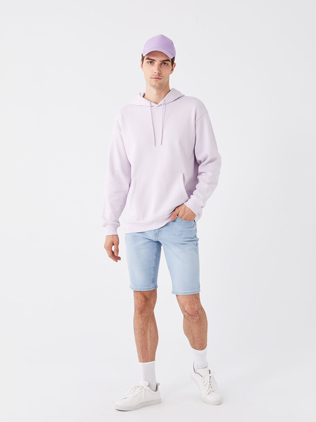 Skinny Fit Men's Jeans Shorts