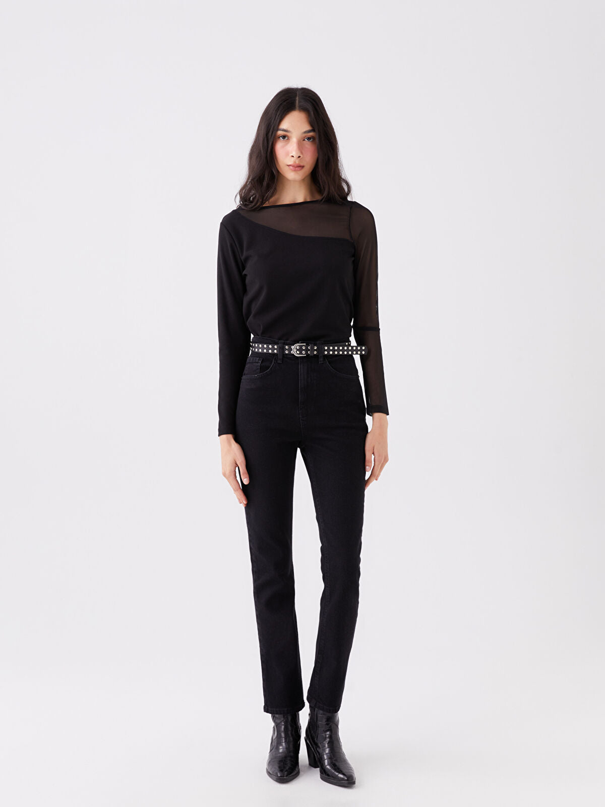 Straight Fit Women's Jean Pantalon