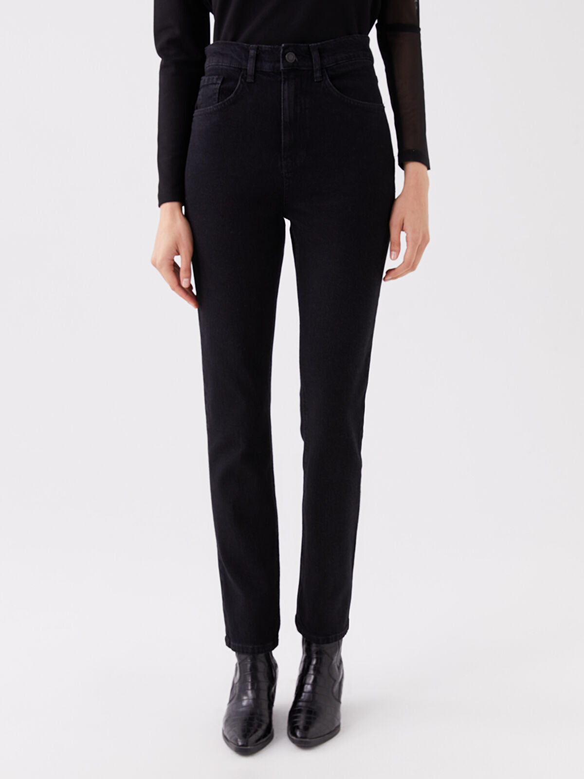 Straight Fit Women's Jean Pantalon