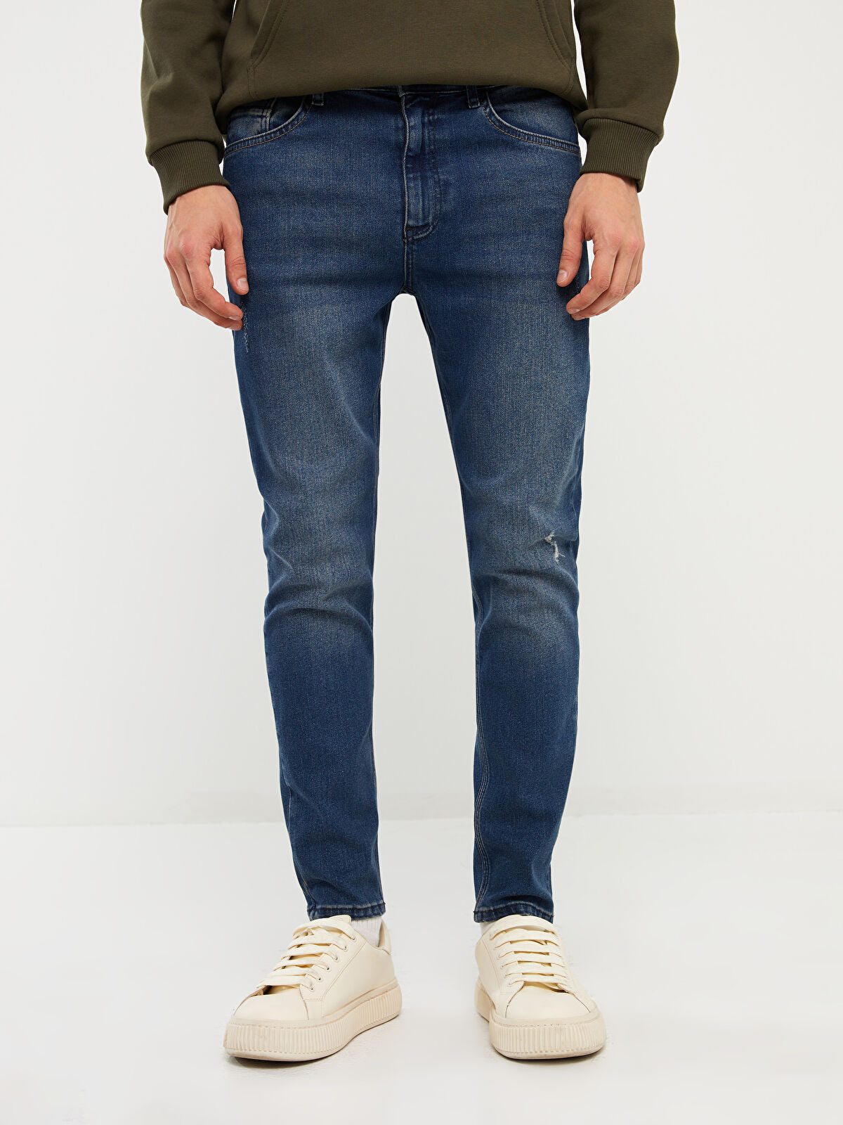 730 Mandarin Collar Men's Jeans Pants