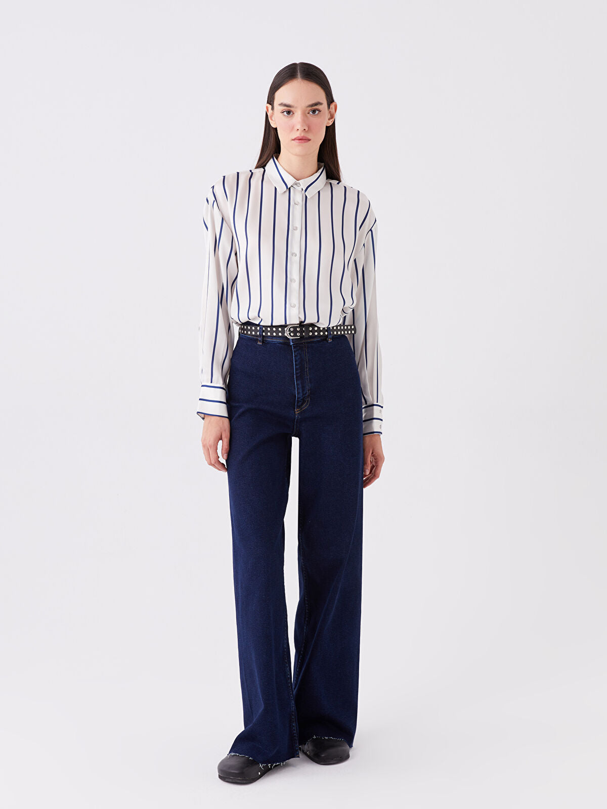 Wideleg Female Jean Pants