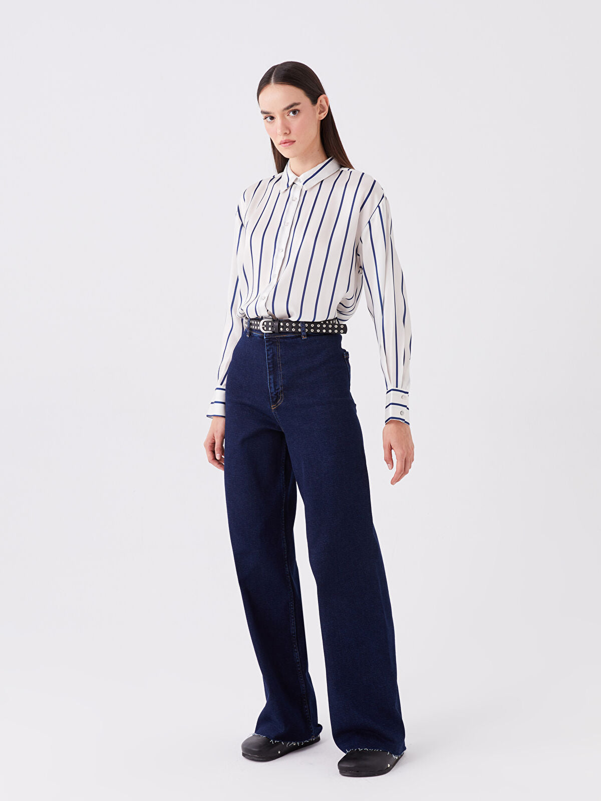 Wideleg Female Jean Pants