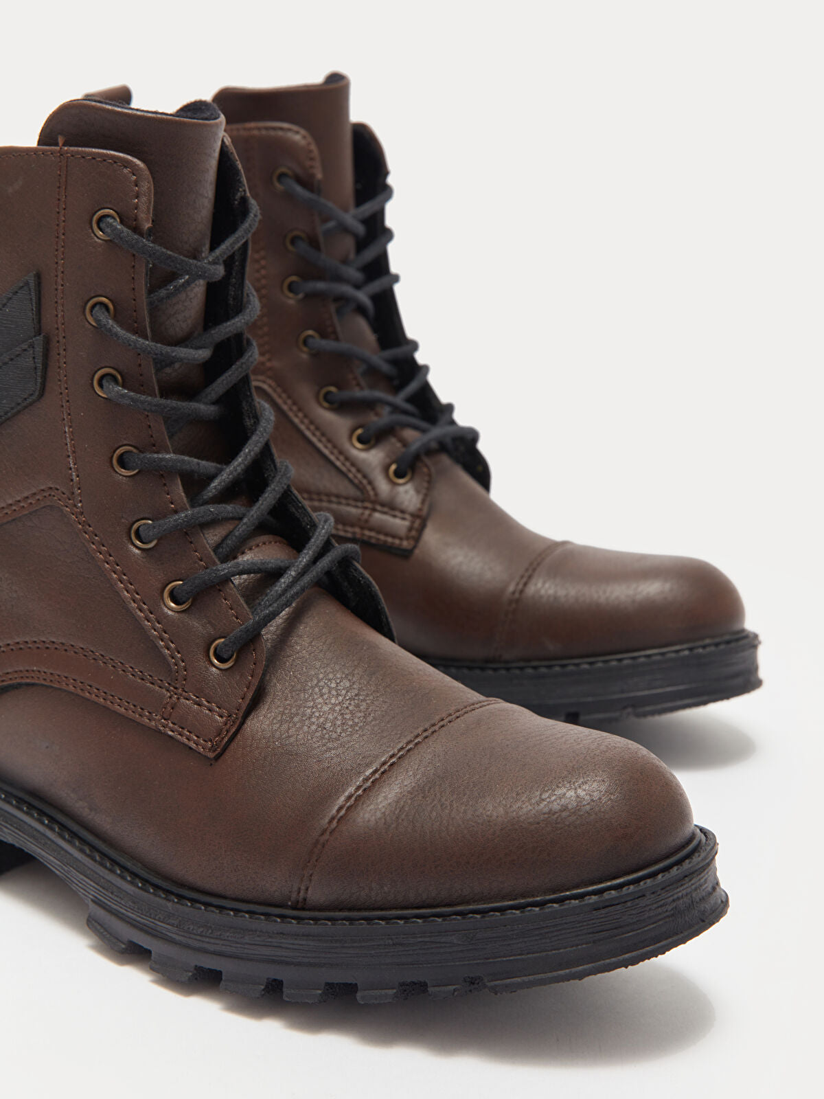 Leather-Look Ankle Boots for Men