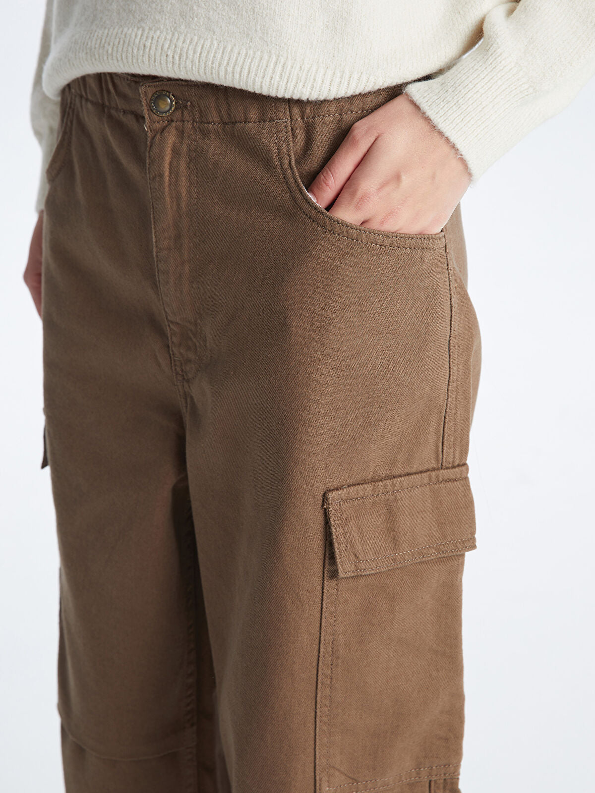 Women's Cargo Jean Jogger Pants