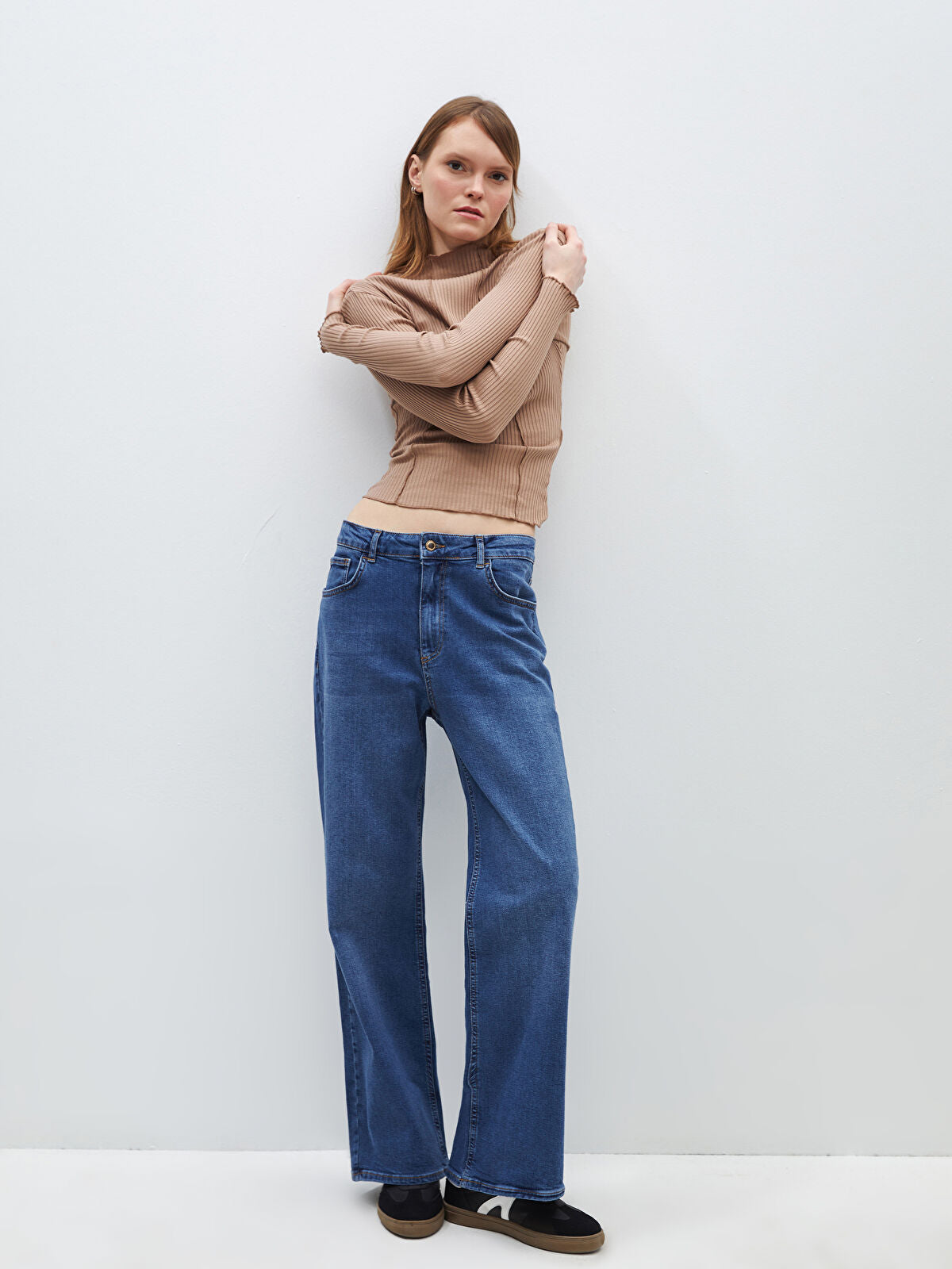 Wideleg Female Jean Pants