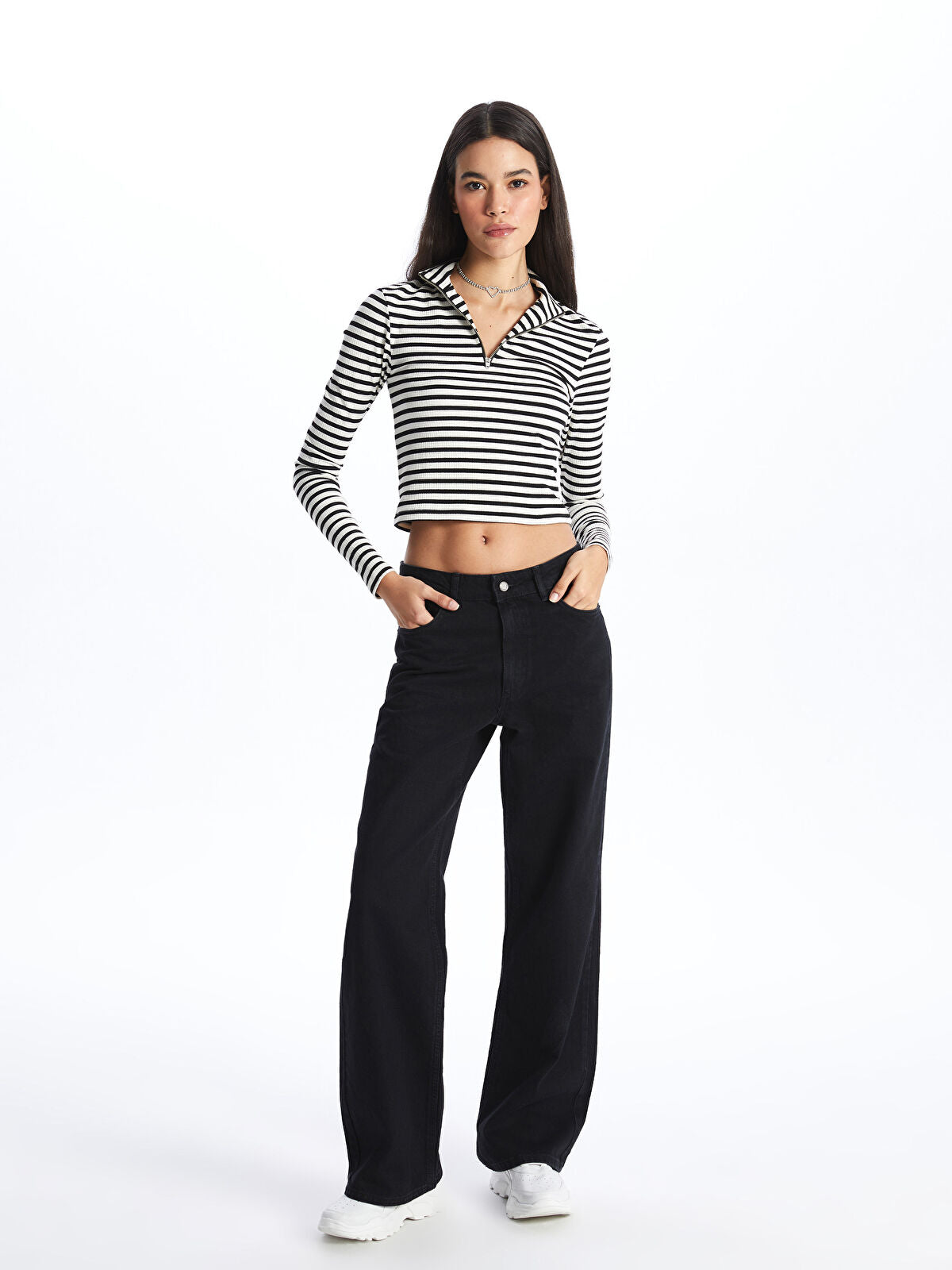 Wideleg Female Jean Pants