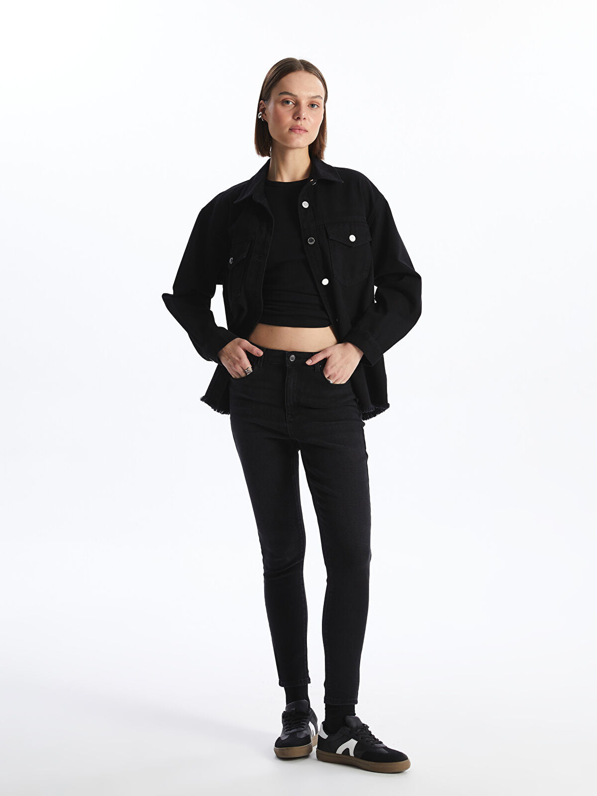 LCW Jeans Black Jupiter Super Skinny Fit Women's Jean Trousers