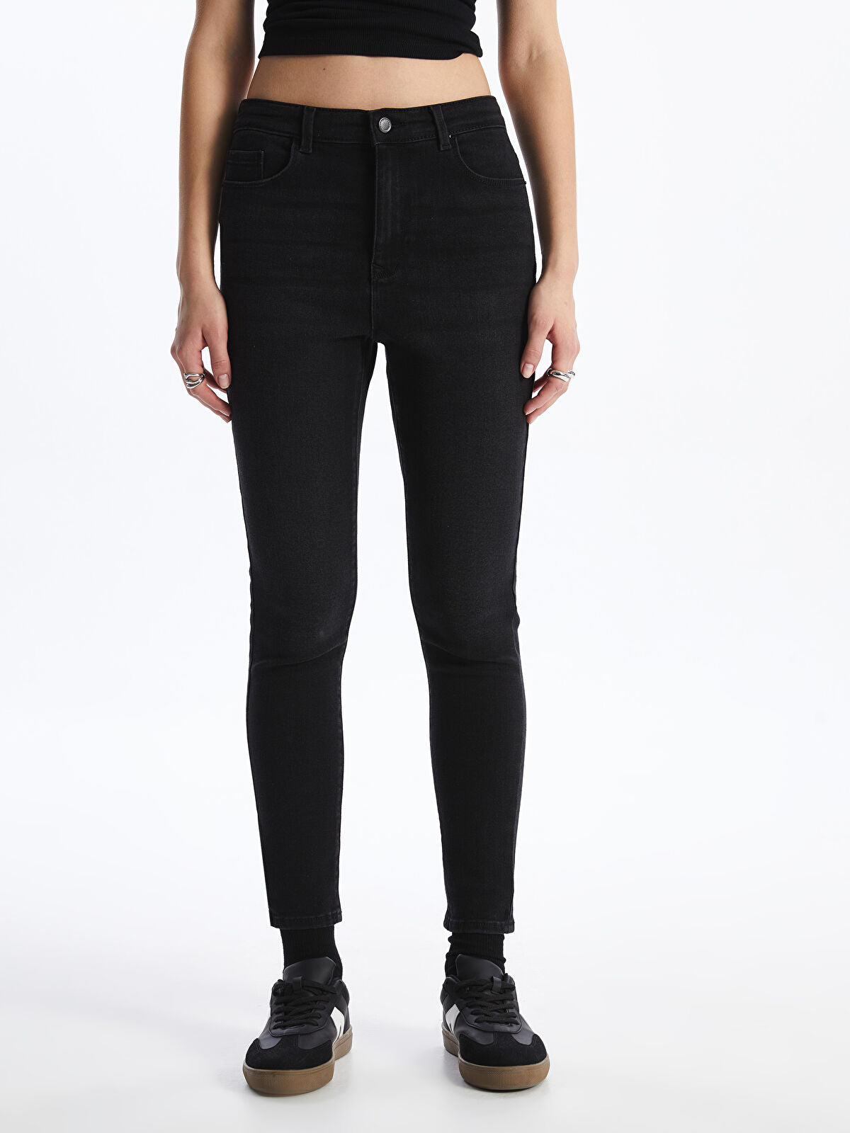 LCW Jeans Black Jupiter Super Skinny Fit Women's Jean Trousers