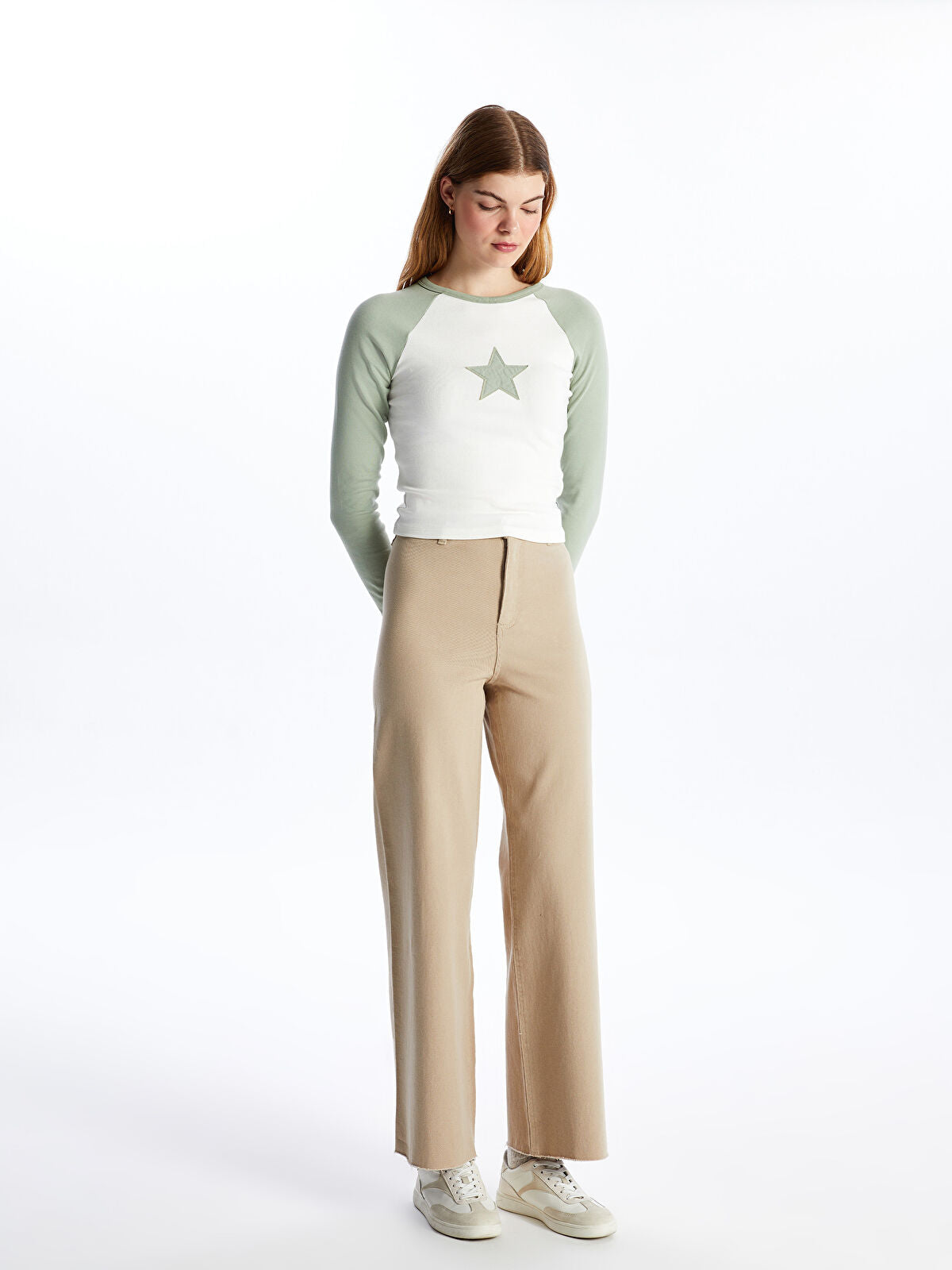 Wideleg Female Jean Pants