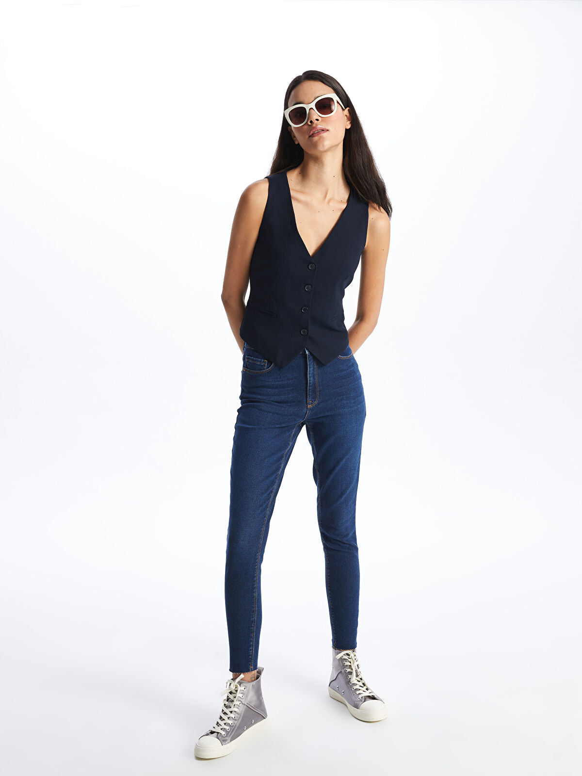 LCW Jeans Black Jupiter Super Skinny Fit Women's Jean Trousers