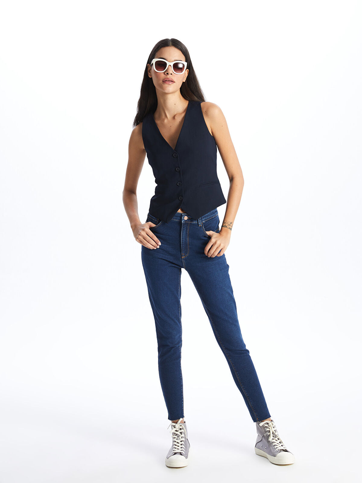LCW Jeans Black Jupiter Super Skinny Fit Women's Jean Trousers