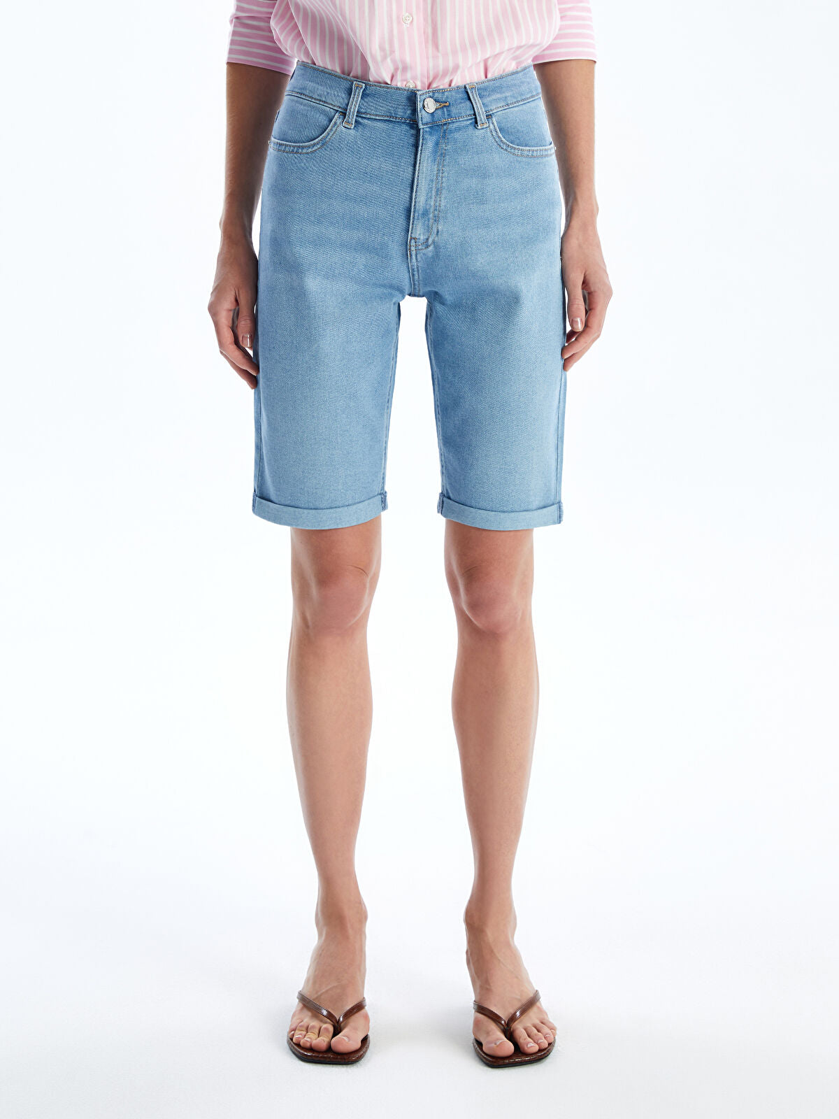 Bermuda Fit Women's Jeans Shorts