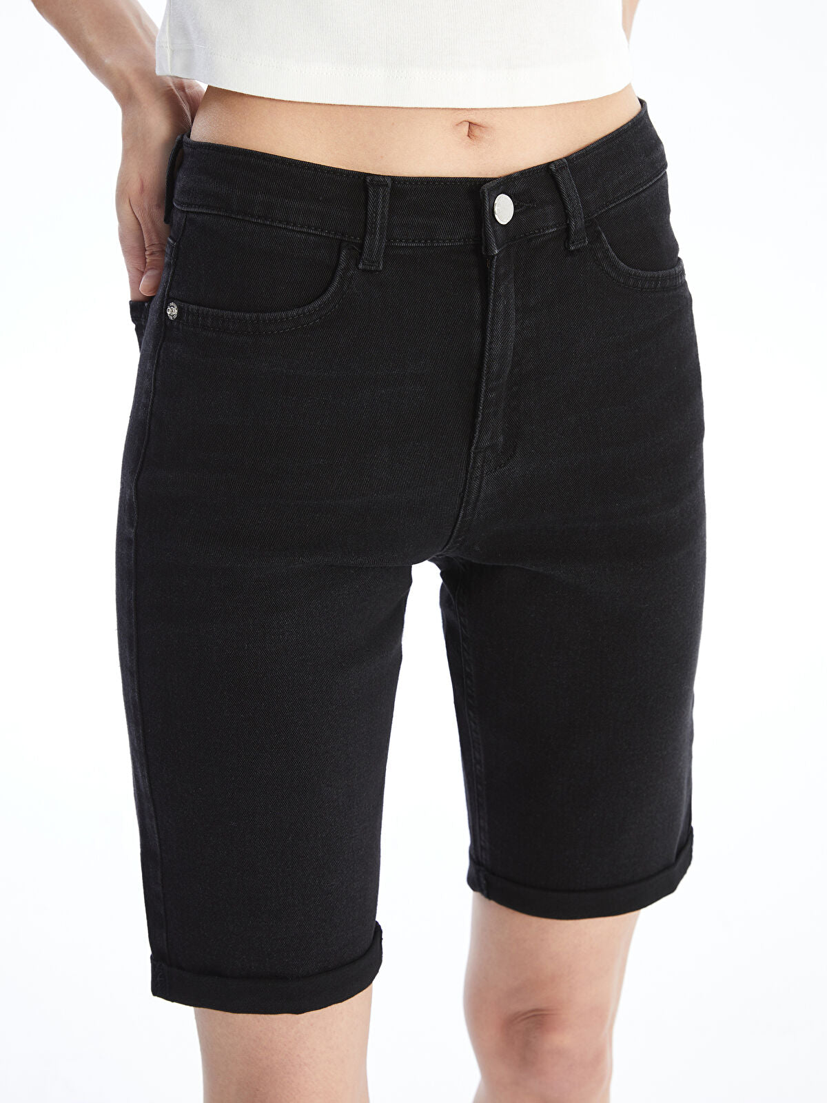 Bermuda Fit Women's Jeans Shorts