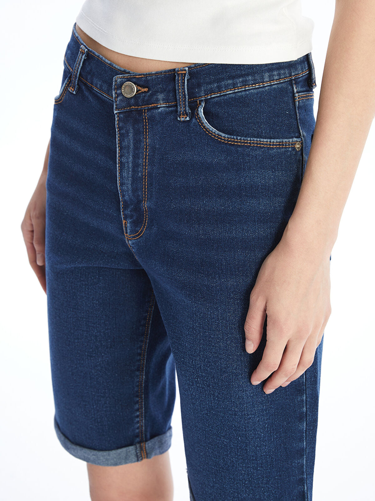 Bermuda Fit Women's Jeans Shorts