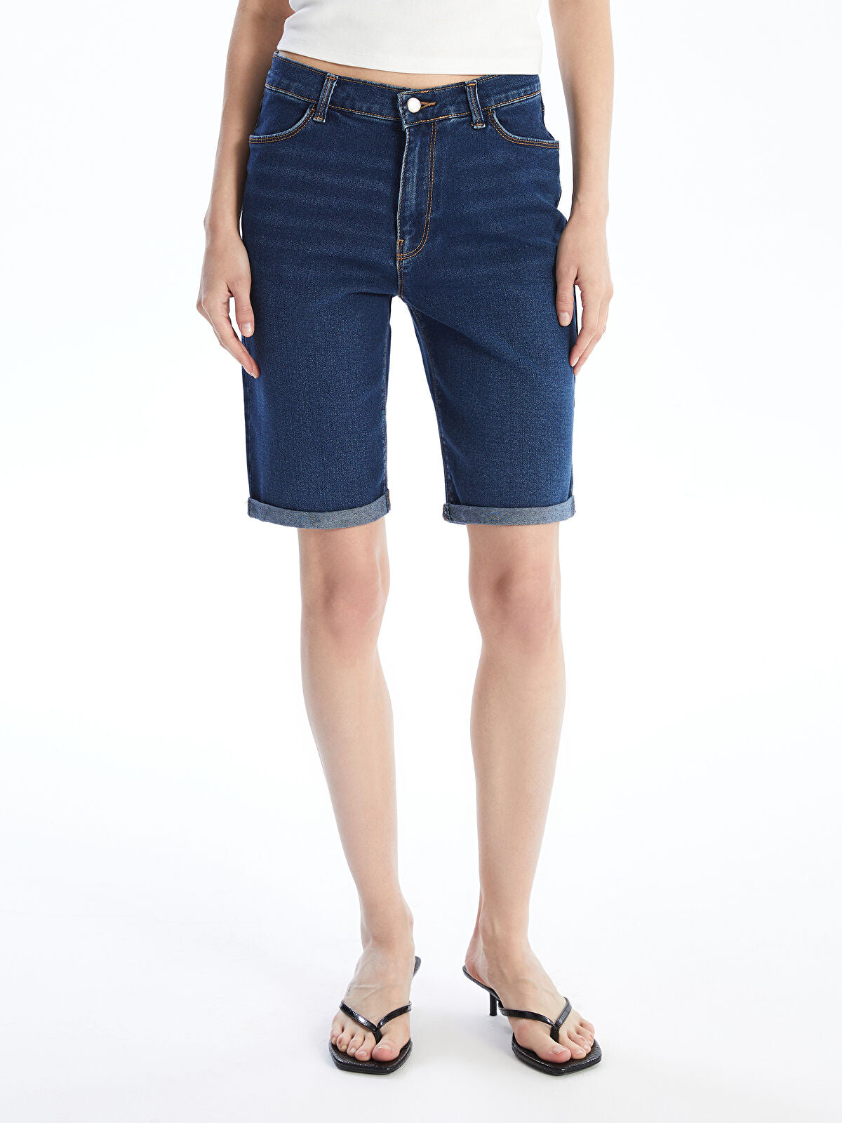 Bermuda Fit Women's Jeans Shorts