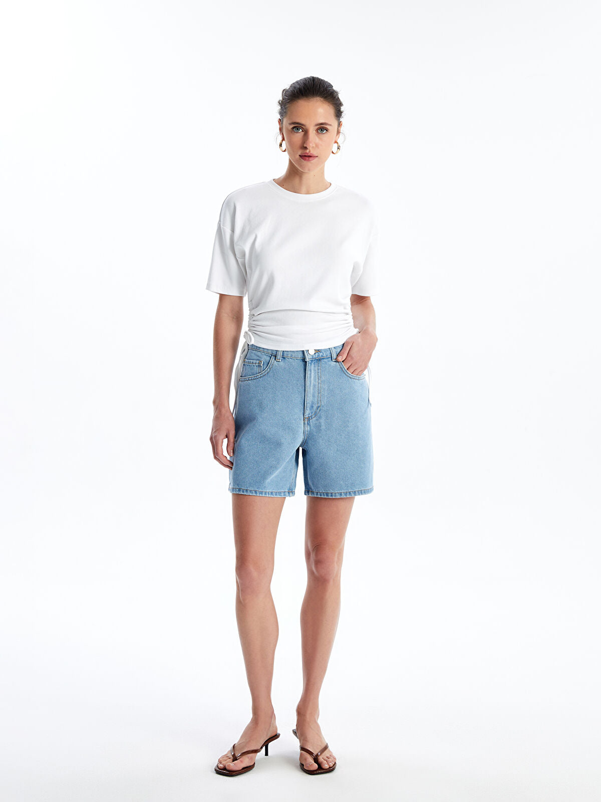 Bermuda Fit Women's Jeans Shorts