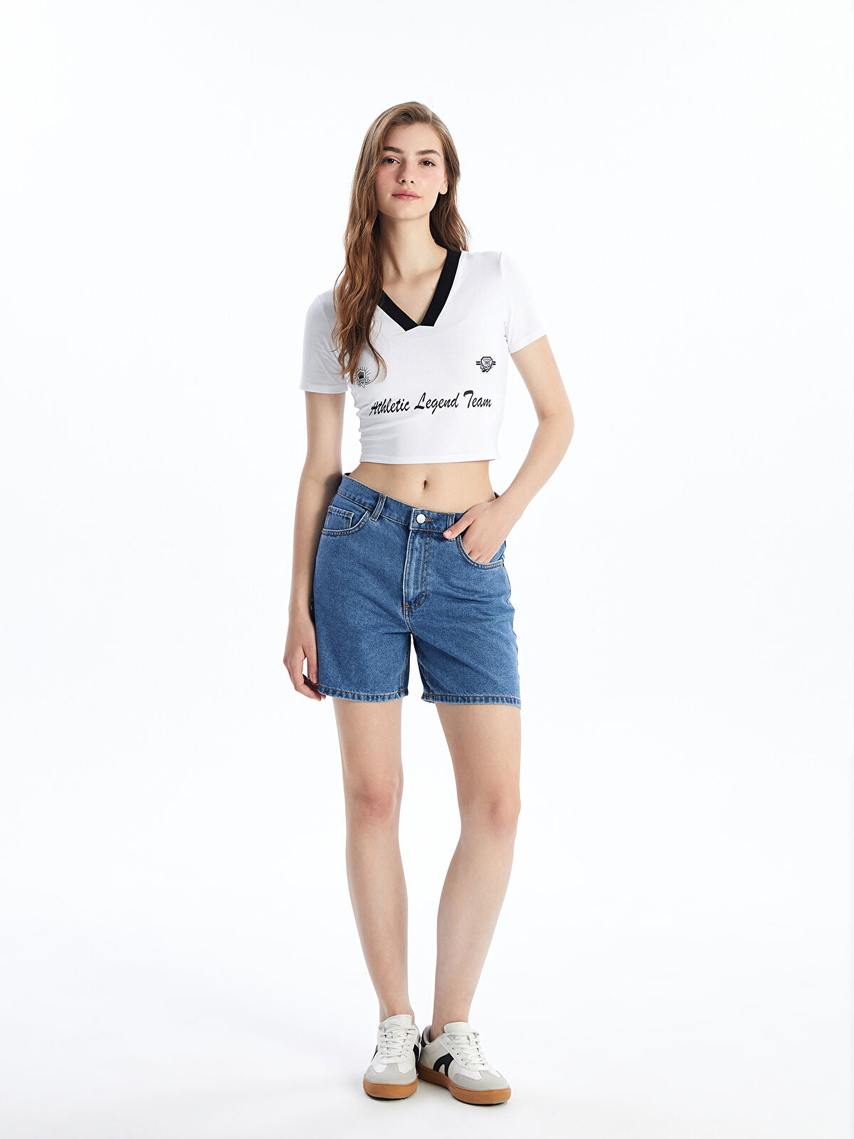 Bermuda Fit Women's Jeans Shorts