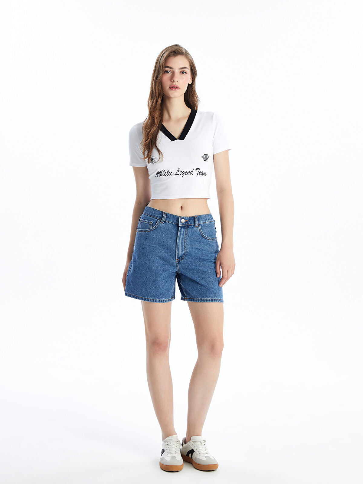 Bermuda Fit Women's Jeans Shorts
