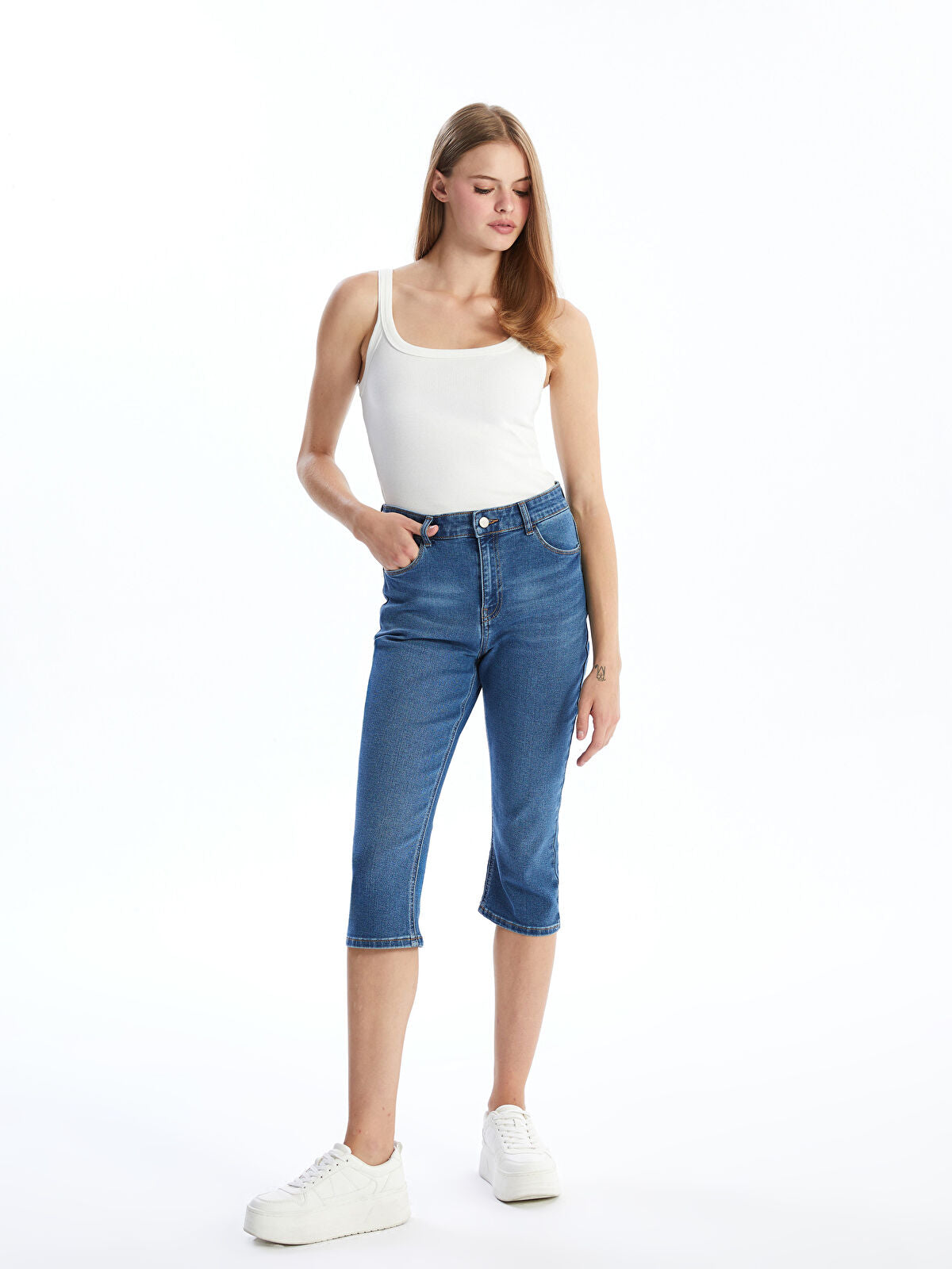 Skinny Fit Women's Jeans Shorts