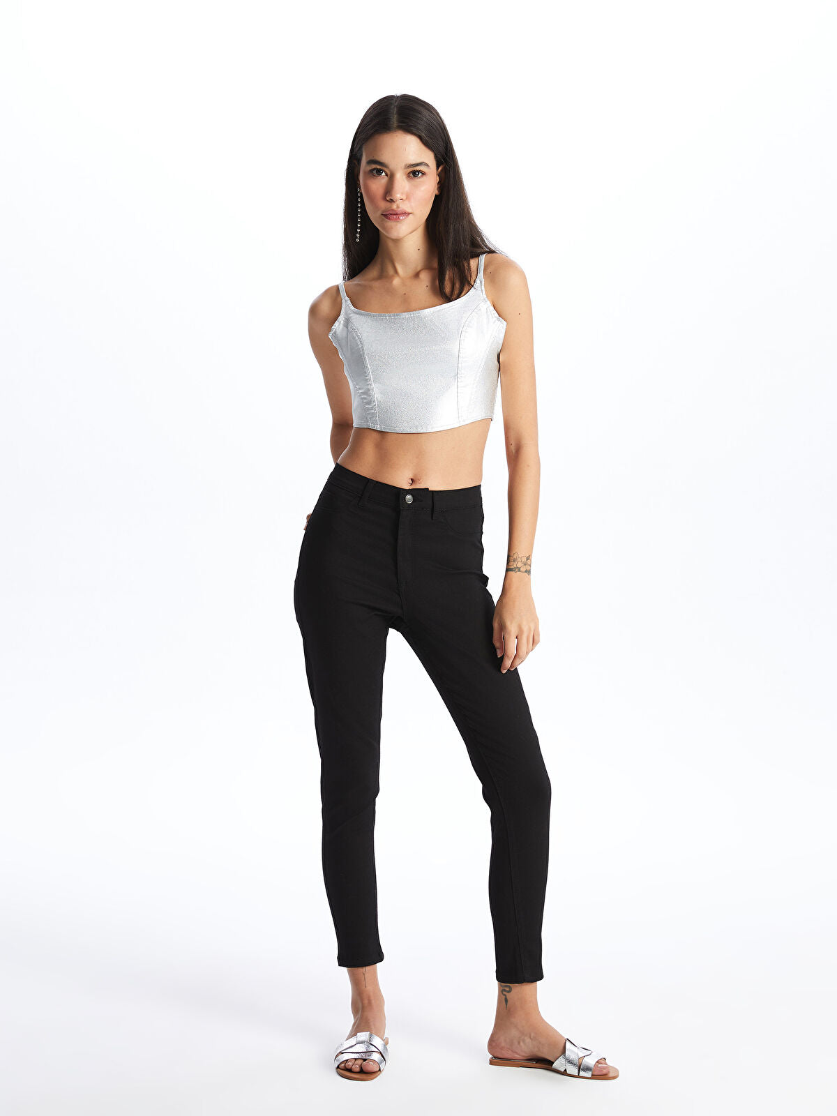 LCW Jeans Black Jupiter Super Skinny Fit Women's Jean Trousers