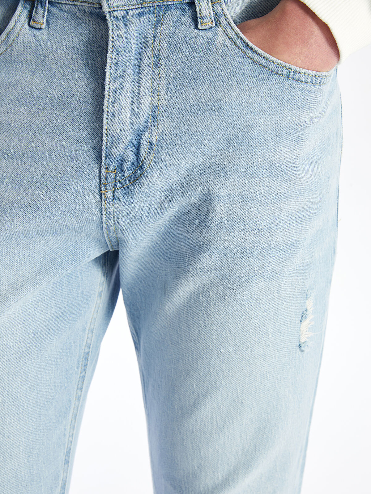 730 Mandarin Collar Men's Jeans Pants