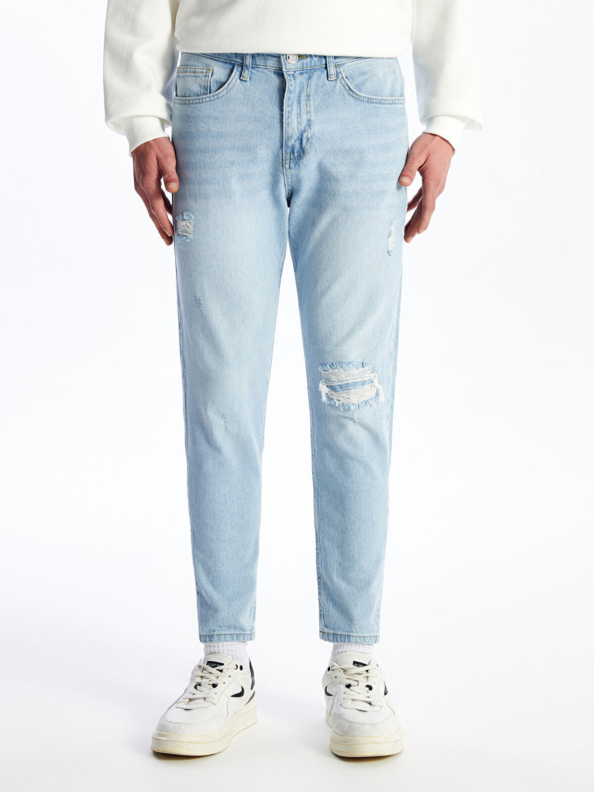 730 Mandarin Collar Men's Jeans Pants
