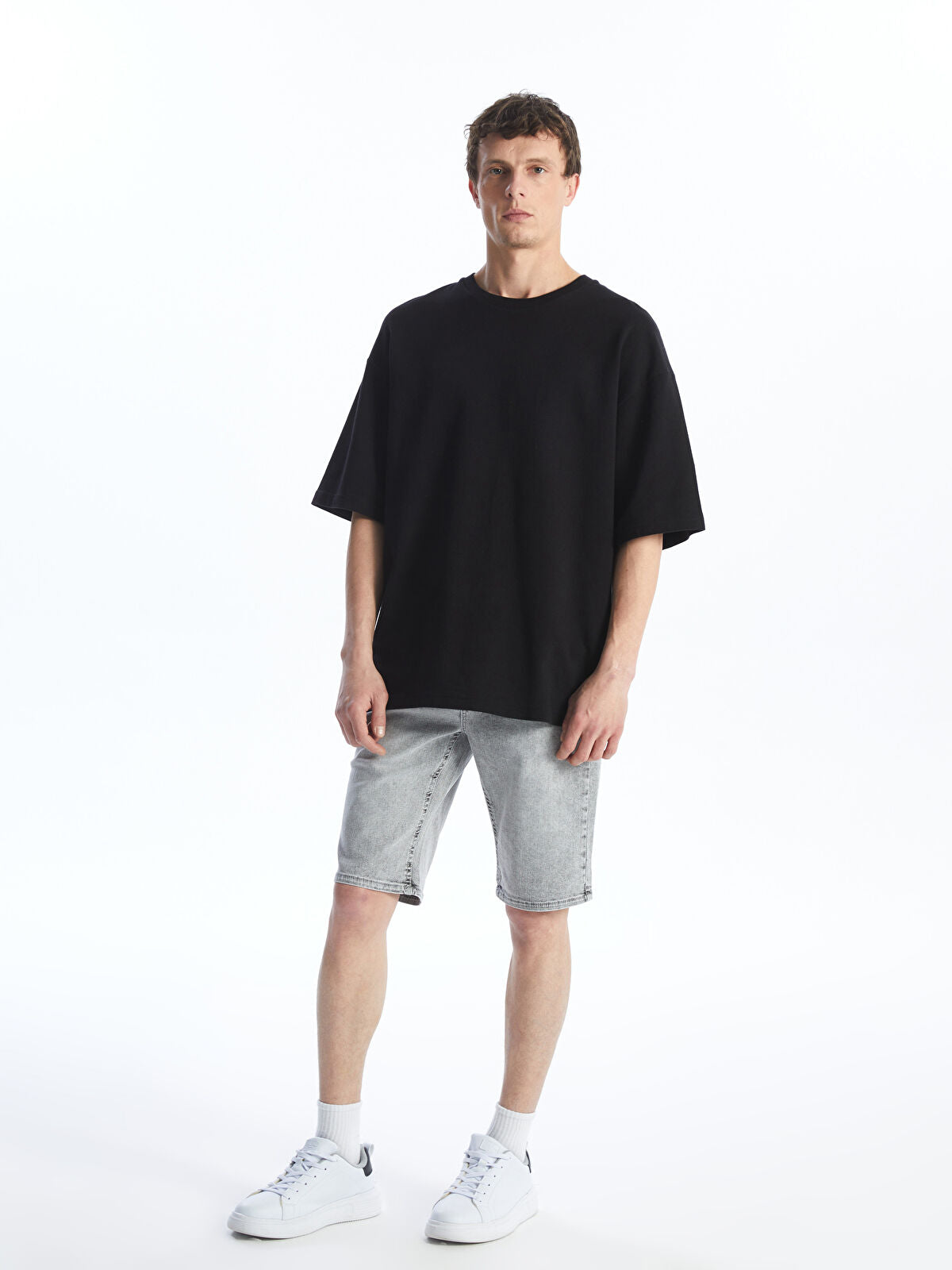 Skinny Fit Men's Jeans Shorts