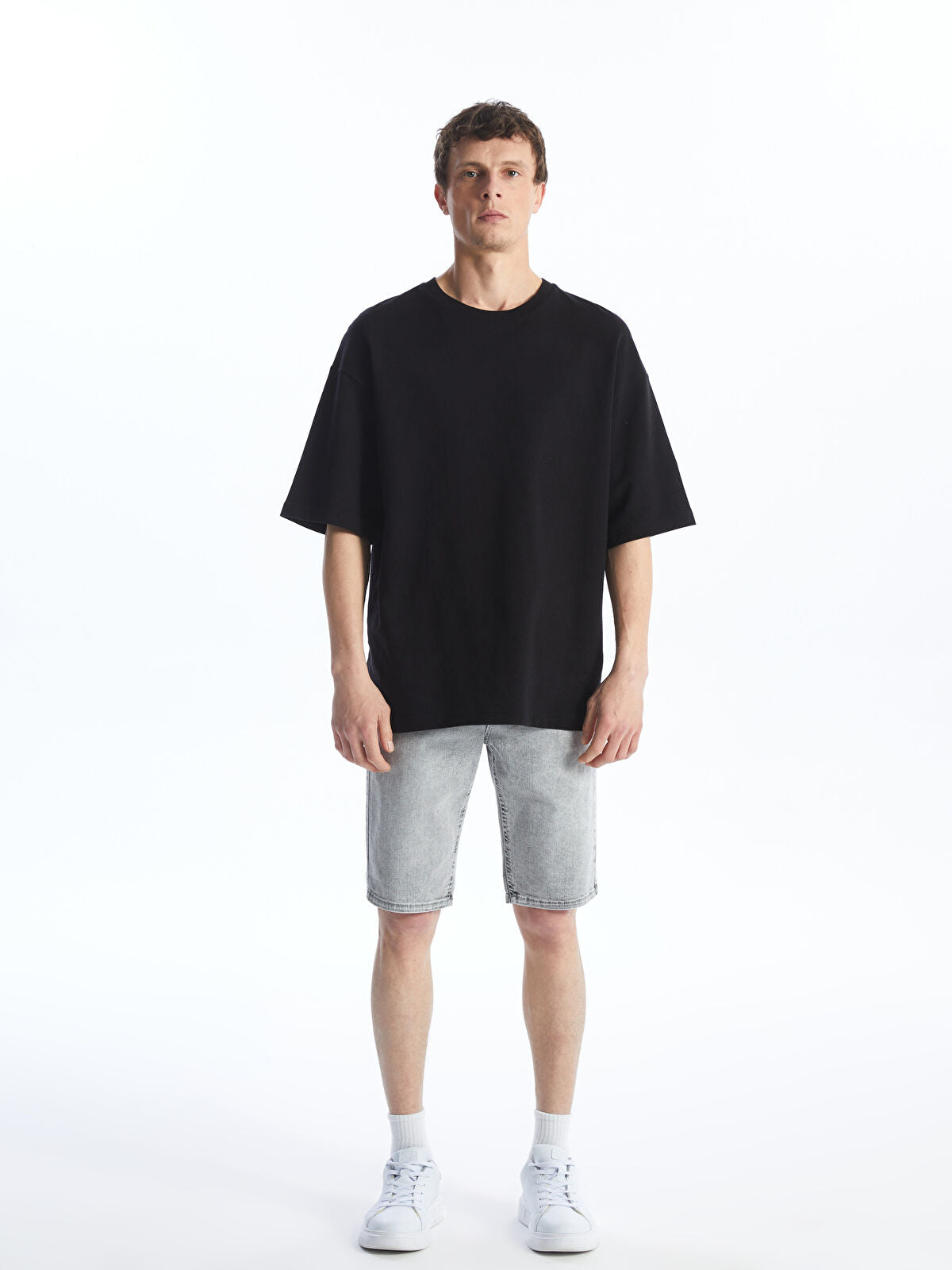 Skinny Fit Men's Jeans Shorts