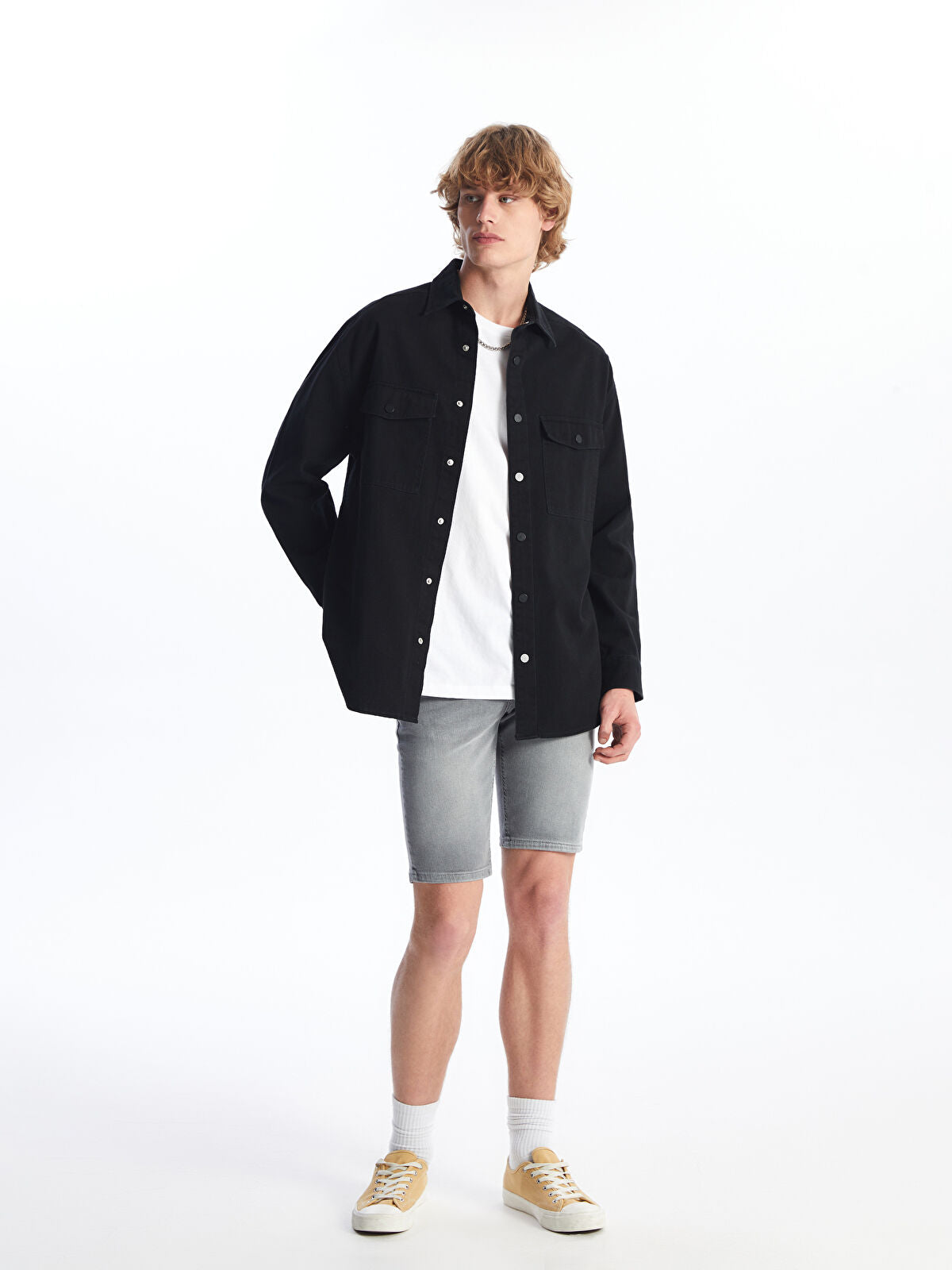 Skinny Fit Men's Jeans Shorts