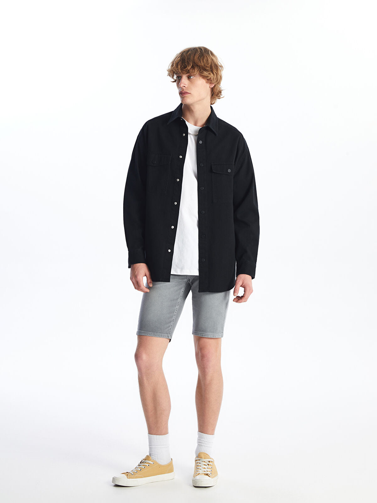 Skinny Fit Men's Jeans Shorts