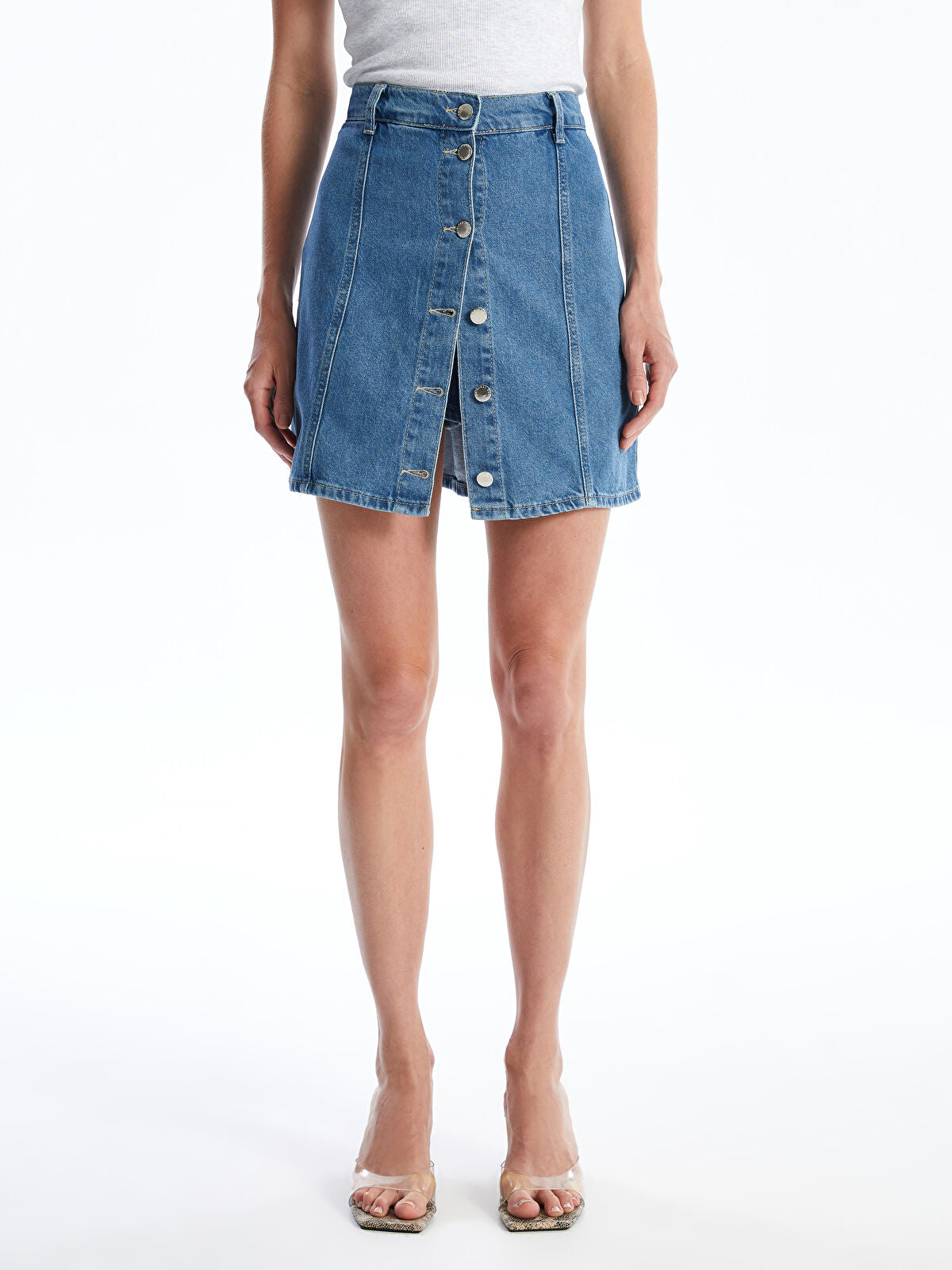 Standard Fit Women's Jeans Short Skirt