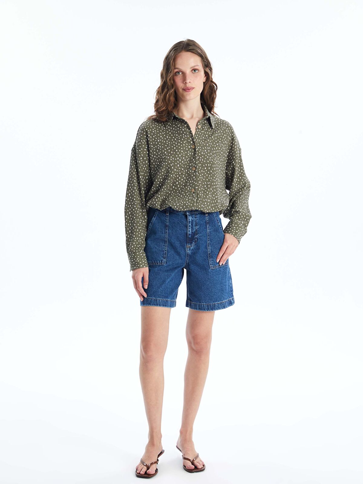 Bermuda Fit Women's Jeans Shorts