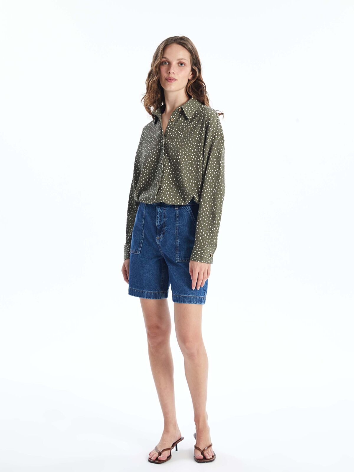 Bermuda Fit Women's Jeans Shorts