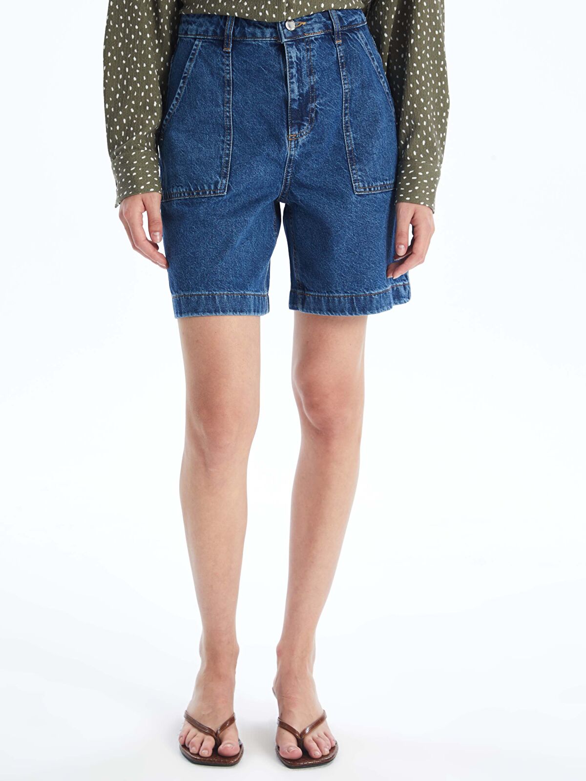 Bermuda Fit Women's Jeans Shorts